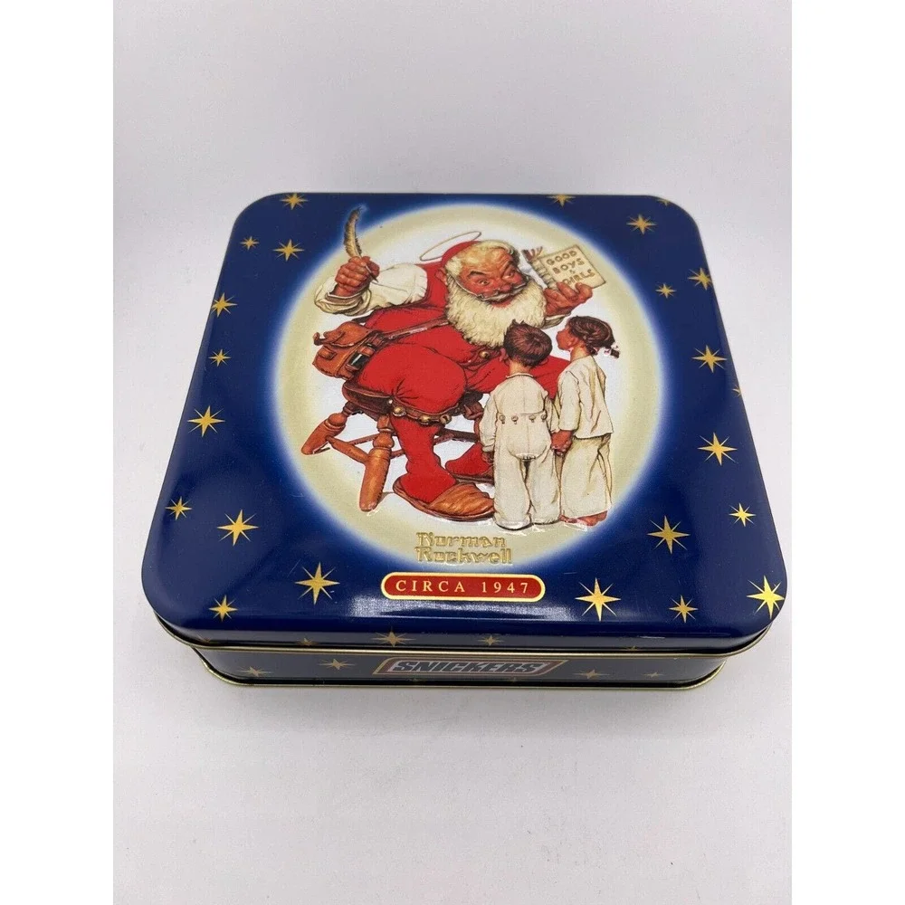 Vintage Circa 1947 Norman Rockwell Snickers‎ Container Tin
